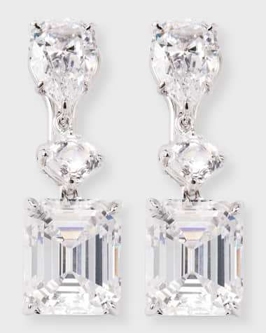 Fantasia by DeSerio Cubic Zirconia Drop Earrings