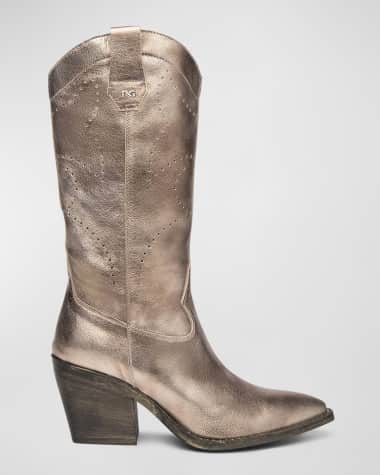NeroGiardini Texan Leather Cowboy Boots