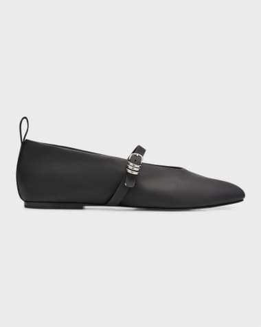 Rag & Bone Spire Leather Mary Jane Ballerina Flats