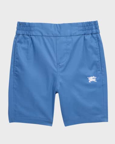 Burberry Kids EDK towelled shorts - Green