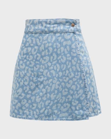 Triarchy Ms. Carmen Mini Denim Wrap Skirt