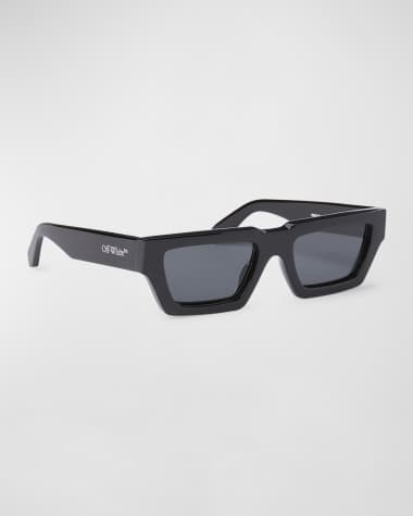 Off-White Men's Manchester Acetate Rectangle Sunglasses