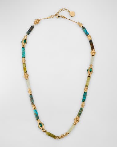 Gas Bijoux Kali Necklace, Brown Pattern