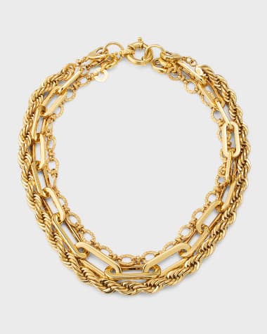 Gas Bijoux Kamae 3 Row Necklace
