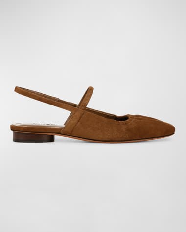 Vince Venice Suede Slingback Ballerina Flats