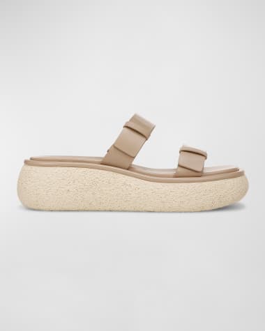 Vince Lagos Leather Dual-Strap Platform Sandals