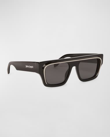 Palm Angels Men's Salton Acetate Square Sunglasses