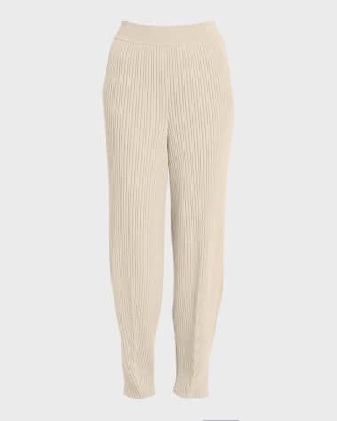 Loro Piana Cashmere Rib Balloon Jogger Pants