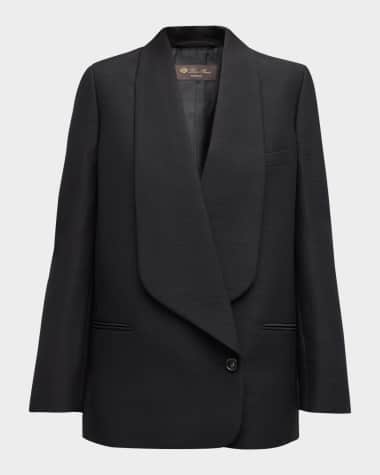 Loro Piana Sheri Slubbed Wool Blazer Jacket