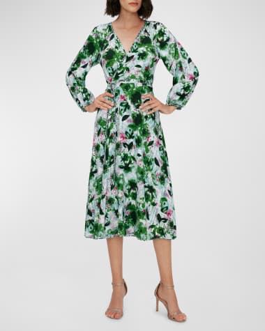 Diane von Furstenberg Leo Reversible Wrap Midi Dress