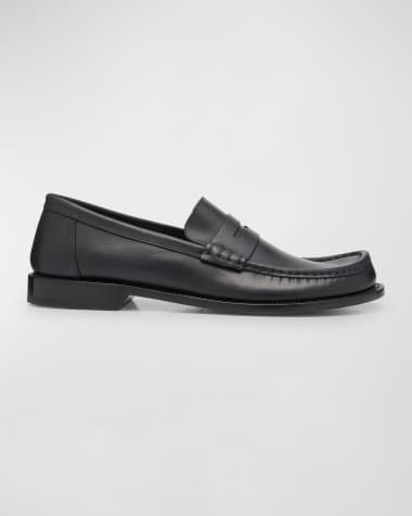 Loewe Men's Campo Leather Penny Loafers