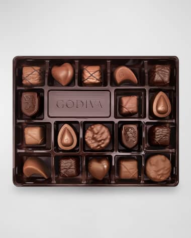 Godiva Chocolatier Chocolatier Nuts & Caramel Chocolate Gift Box, 18 Count