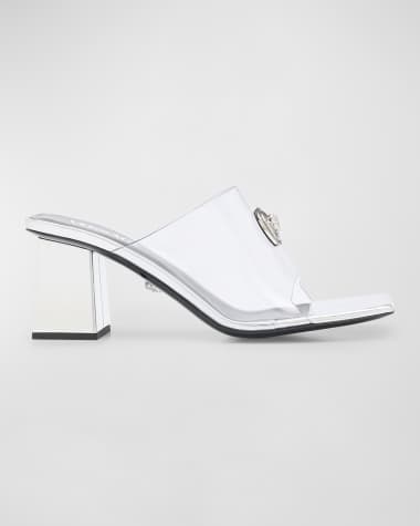 Versace Medusa Transparent Slide Mule Sandals