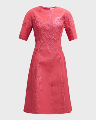 Neiman marcus cocktail dresses with sleeves hot sale