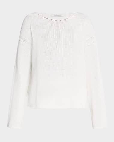 Another Tomorrow Draped Knit Sweater