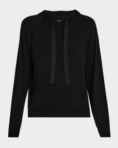 Majestic Filatures French Terry Hoodie with Grosgrain Trim