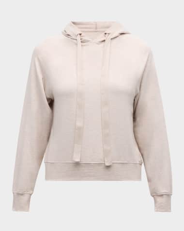 Majestic Filatures French Terry Hoodie with Grosgrain Trim