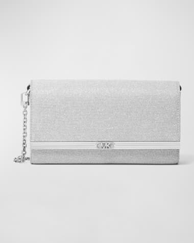 Designer silver shop evening bags