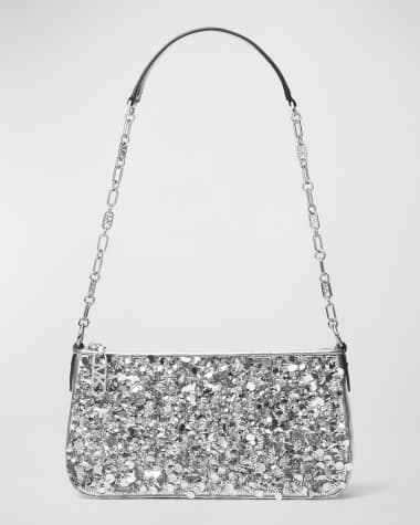 MICHAEL Michael Kors Empire Sequin Chain Pouchette Shoulder Bag