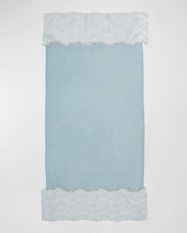 Bindya Accessories Lace Trim Evening Wrap