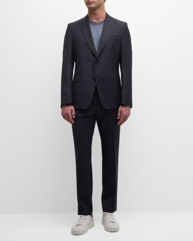 BOSS Men's Slim-Fit Wool Two-Button Suit