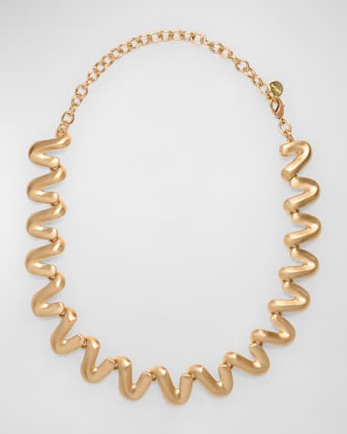 Cult Gaia Maddie Brass Choker