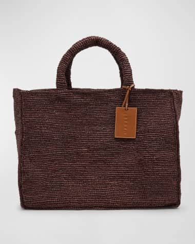 Manebi Sunset Large Raffia Tote Bag