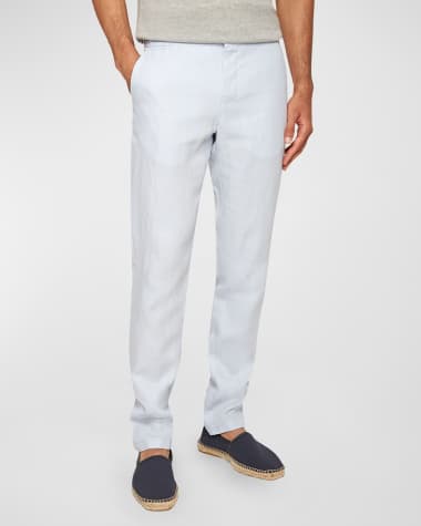 Orlebar Brown Men's Griffon Tailored Linen Pants