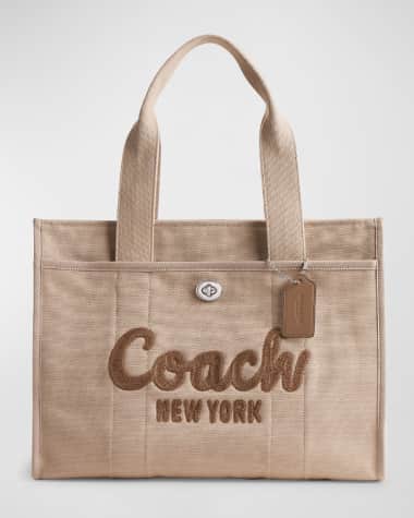 Coach Logo Canvas Cargo Tote Bag