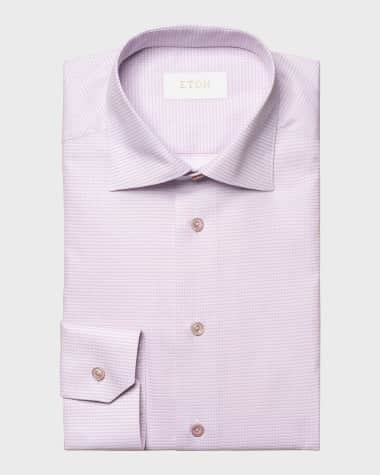 Eton Men's Contemporary Fit Elevated Pique Shirt