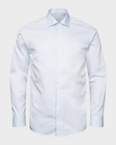 Eton Men's Contemporary Fit Elevated Twill Shirt