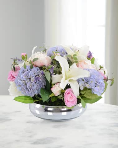 John-Richard Collection Casablanca 22" Faux Floral Arrangement in Glass Vase