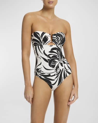  Uniarmoire Two Piece Swim Suit High Neck Tankini Top with  Bottom Black Flower S : Clothing, Shoes & Jewelry