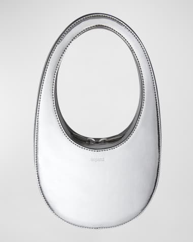 Coperni Swipe Mini Metallic Top-Handle Bag