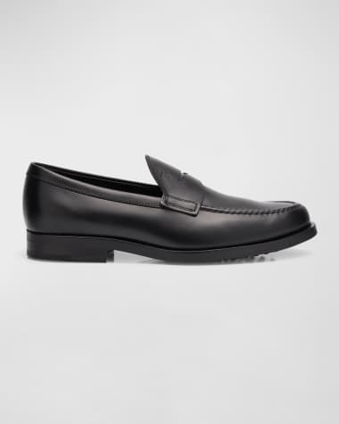 Tod's Men's Leather Moccasin Penny Loafers