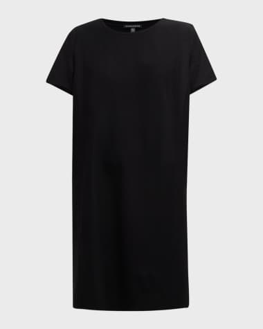 Eileen fisher black dress cheap sale