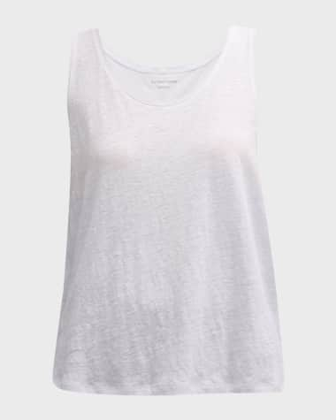 Eileen Fisher Scoop-Neck Linen Jersey Tank