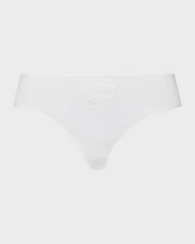 Hanro Michelle Floral-Embroidered Cotton Briefs