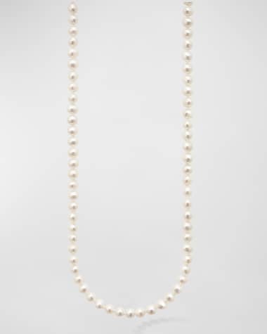 LAGOS Luna Pearl 6mm Strand Necklace with Small Lobster Clasp