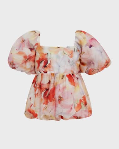 Bardot Junior Girl's Ellory Tie Grow Romper, Size 0M-18M