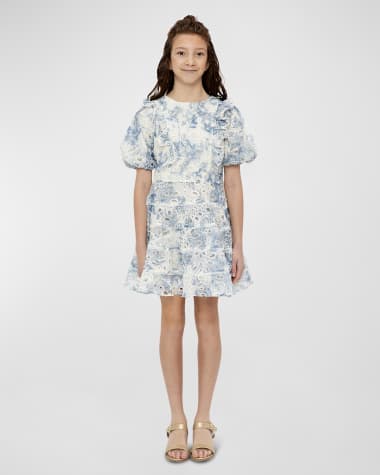 Bardot Junior Girl's Annika Embroidered Tie-Dye Mini Dress, Size 4-14