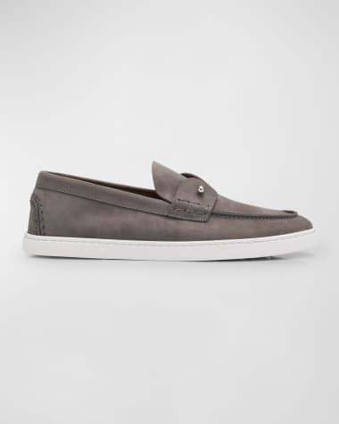 Christian Louboutin Men's Chambeliboat Nubuck Boat Shoes