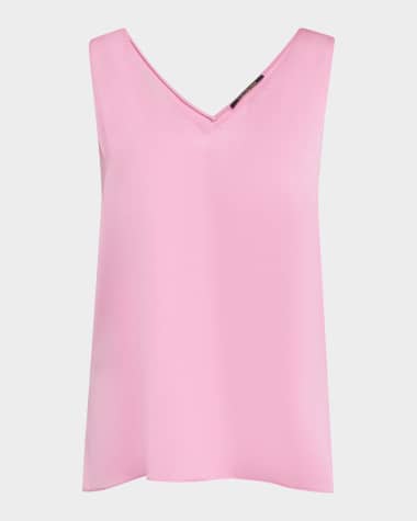Kobi Halperin Sailor Sleeveless V-Neck Blouse