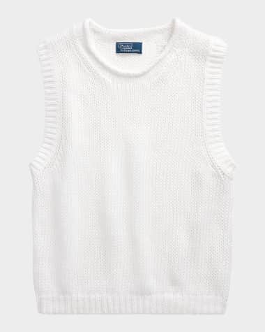 Polo Ralph Lauren Linen-Cotton Sleeveless Sweater Tank