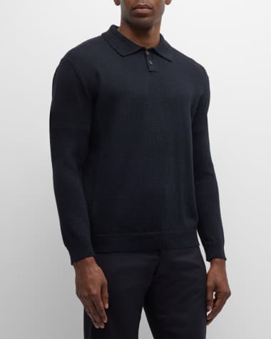 Iris Von Arnim Men's Luigi Linen-Cotton Polo Shirt