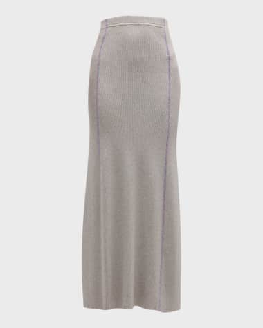 ATM Anthony Thomas Melillo Cotton Cashmere Knit Maxi Skirt