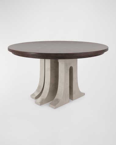 Casa Ispirata Aqueduct 60" Round Dining Table