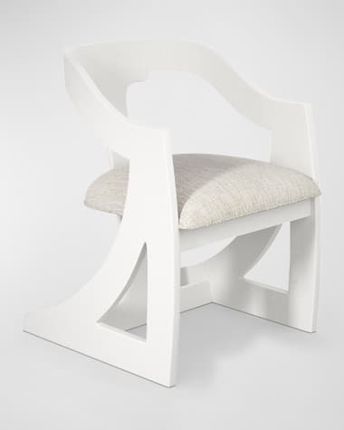 Casa Ispirata Cresent Barrel Dining Chair