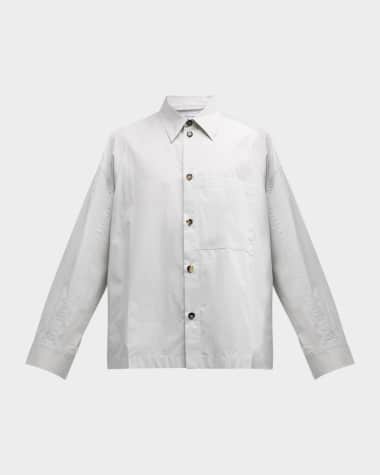 Bottega Veneta Men's Technical Cotton-Silk Shirt