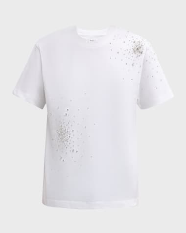 Des Phemmes Splash Embroidery Crewneck T-Shirt